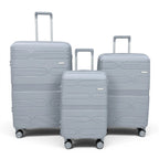 Airplane Elite Travel Bags – 3 Bags Set ( Gray ) 20 , 24, 28 inch