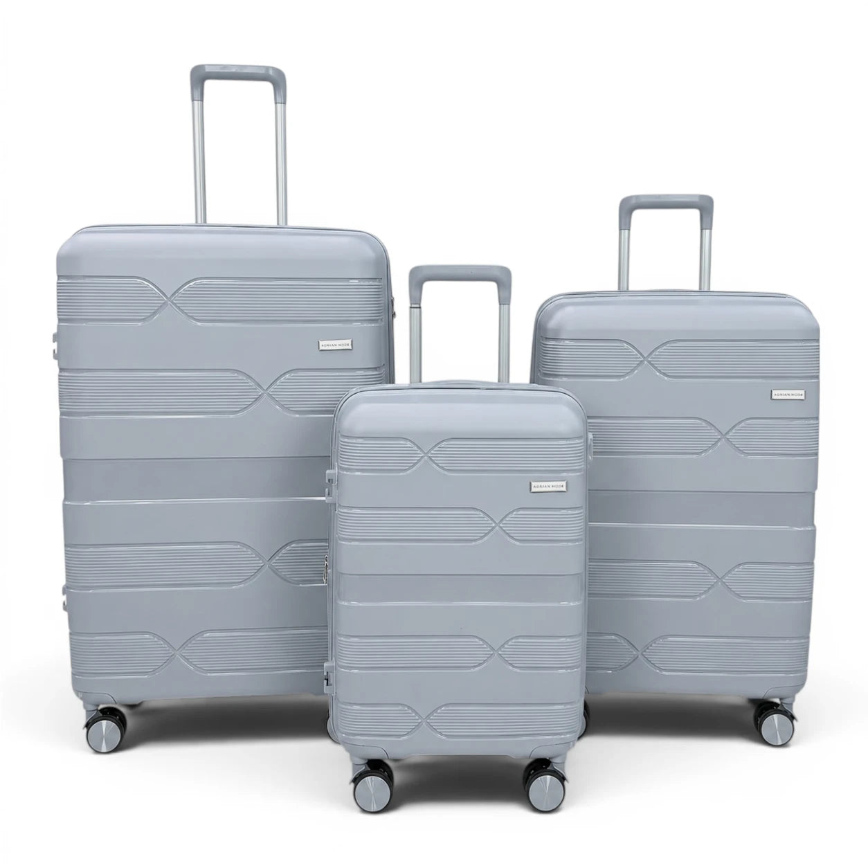Airplane Elite Travel Bags – 3 Bags Set ( Gray ) 20 , 24, 28 inch