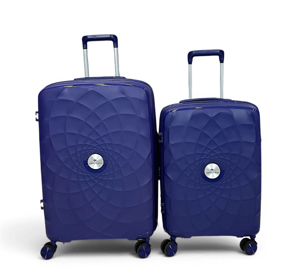 Airplane Premium Travel , Set 3 Bags ( Blue ) 22 , 26, 30 inch