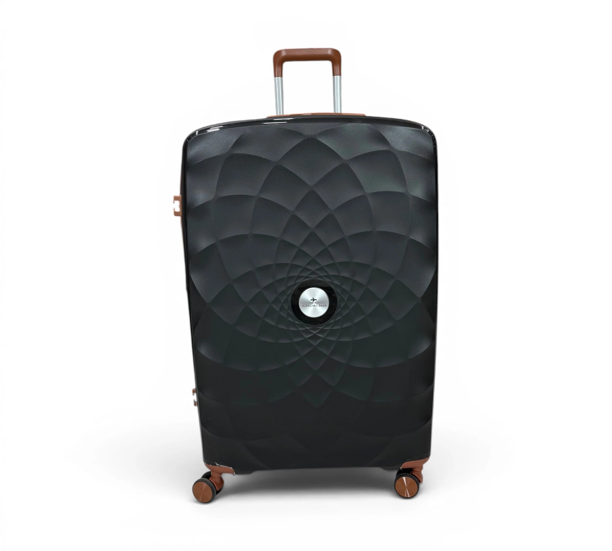 Airplane Premium Travel , Set 3 Bags ( Black*Brown ) 22 , 26, 30 inch