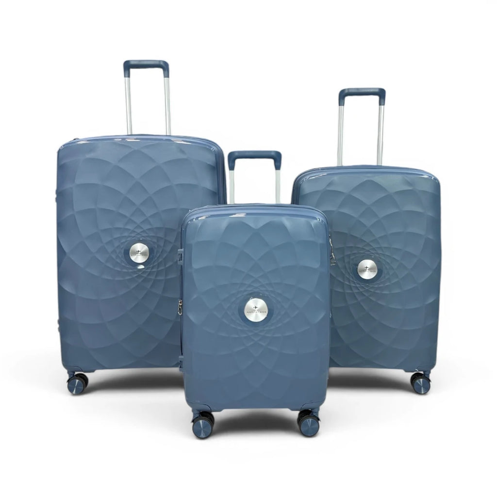 Airplane Premium Travel , Set 3 Bags ( Petroly ) 22 , 26, 30 inch