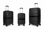 Airplane Elite Travel Bags – 3 Bags Set ( Black ) 20 , 24, 28 inch