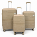 Airplane Elite Travel Bags – 3 Bags Set ( Beige ) 20 , 24, 28 inch