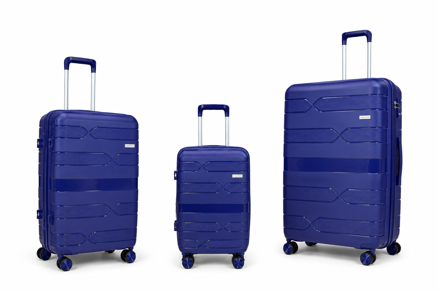 Airplane Elite Travel Bags – 3 Bags Set ( Blue ) 20 , 24, 28 inch