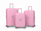 Airplane Premium Travel , Set 3 Bags ( Rose Gold ) 22 , 26, 30 inch