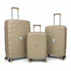 Airplane Premium Travel , Set 3 Bags ( Beige ) 22 , 26, 30 inch