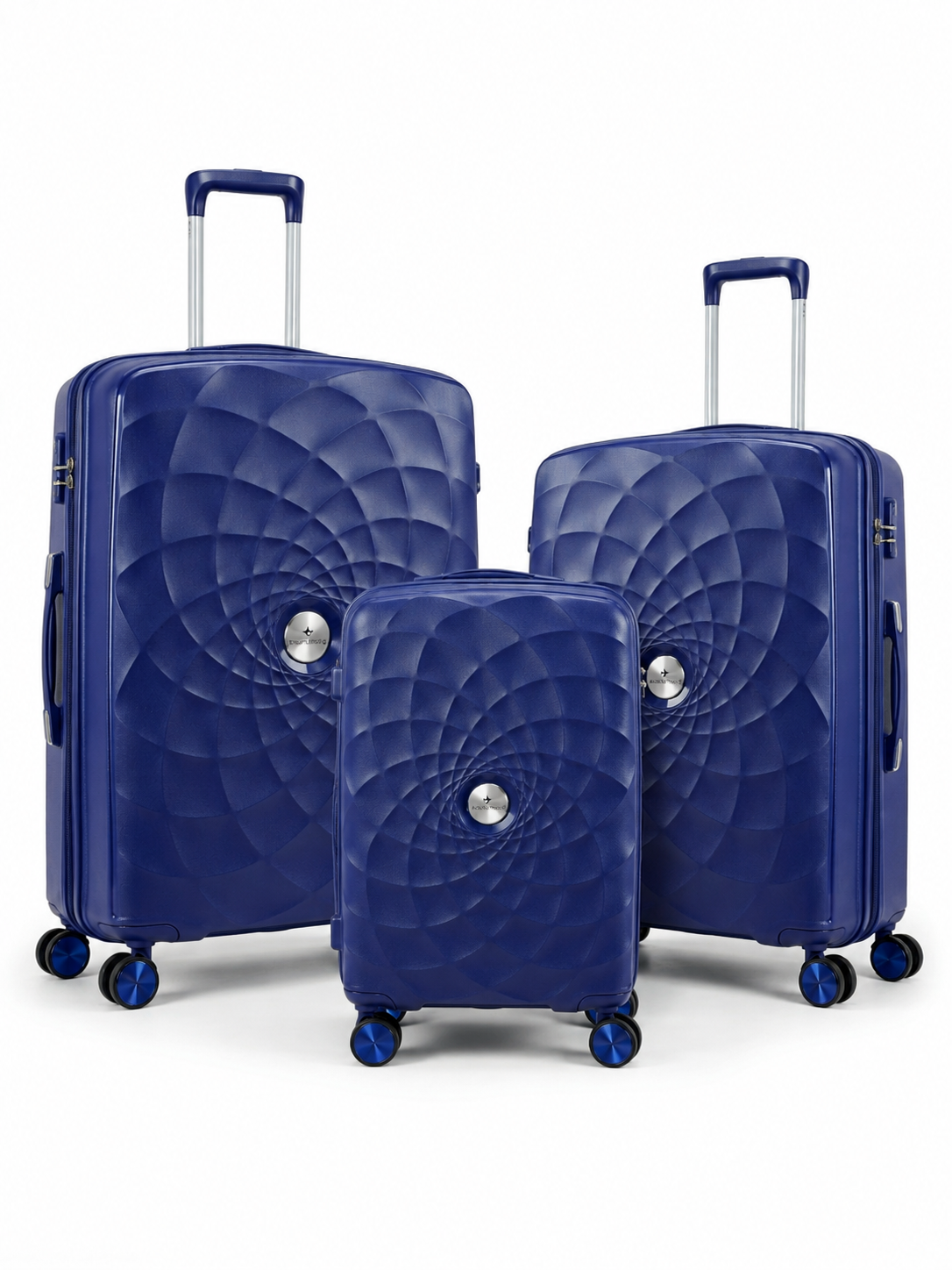 Airplane Premium Travel , Set 3 Bags ( Blue ) 22 , 26, 30 inch