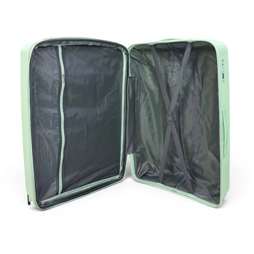 Airplane Premium Travel , Set 3 Bags ( Mint Green ) 22 , 26, 30 inch