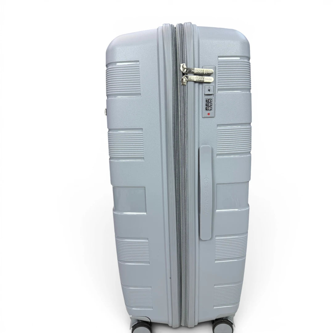 Airplane Elite Travel Bags – 3 Bags Set ( Gray ) 20 , 24, 28 inch
