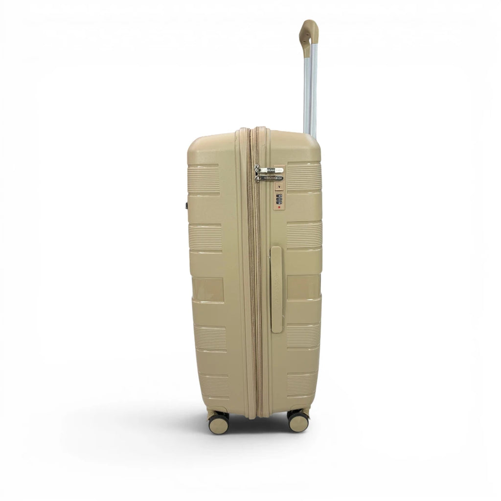 Airplane Elite Travel Bags – 3 Bags Set ( Beige ) 20 , 24, 28 inch