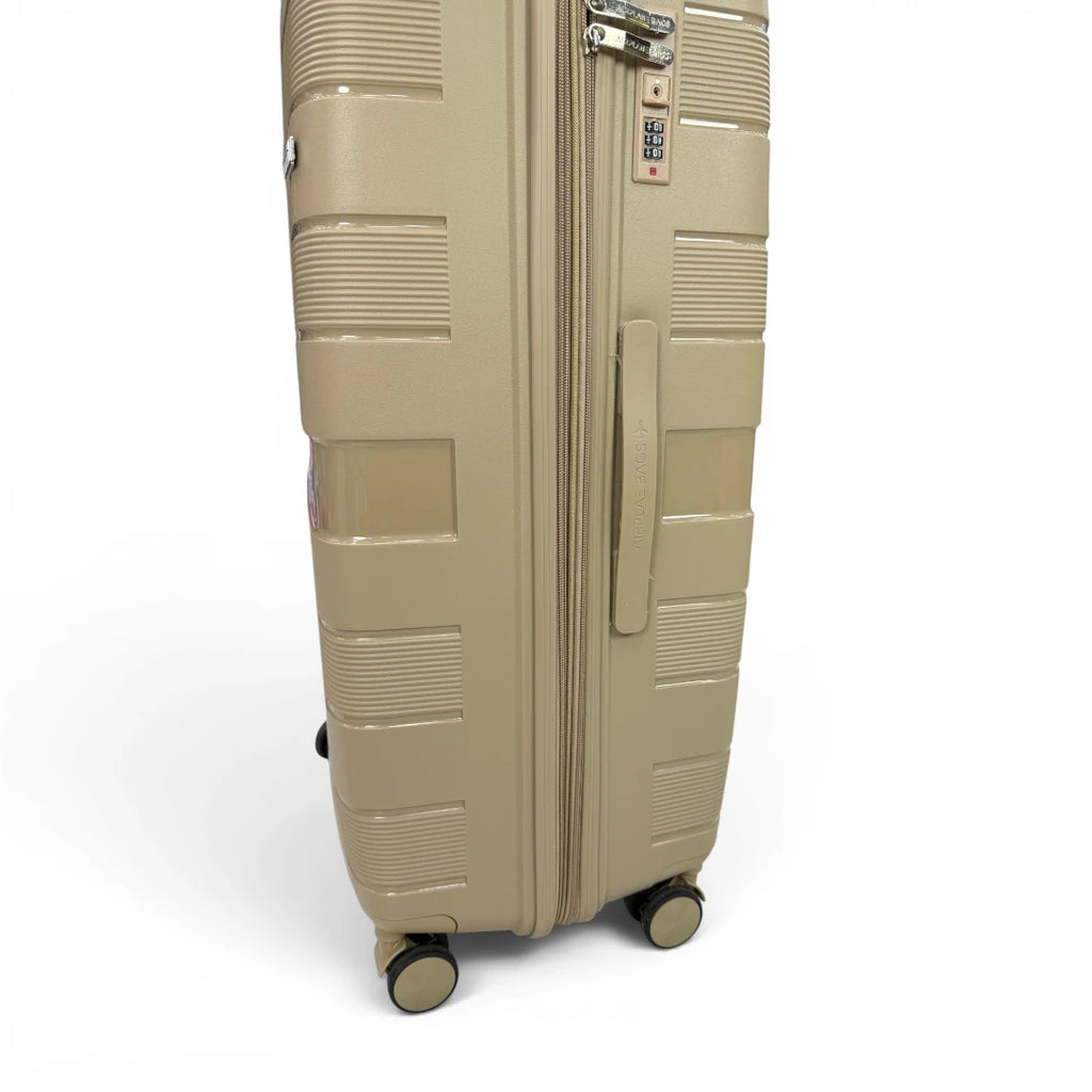 Airplane Elite Travel Bags – 3 Bags Set ( Beige ) 20 , 24, 28 inch