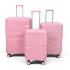 Airplane Elite Travel Bags – 3 Bags Set ( Pink ) 20 , 24, 28 inch