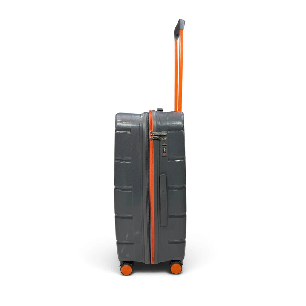 Airplane Elite Travel Bags – 3 Bags Set ( Gray * Orange ) 24 , 28 , 32 inch