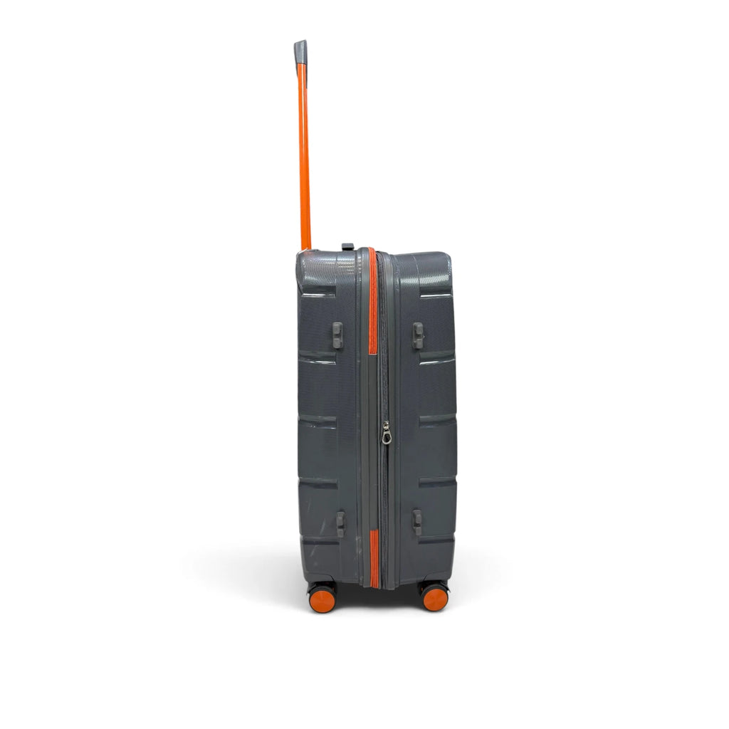 Airplane Elite Travel Bags – 3 Bags Set ( Gray * Orange ) 24 , 28 , 32 inch