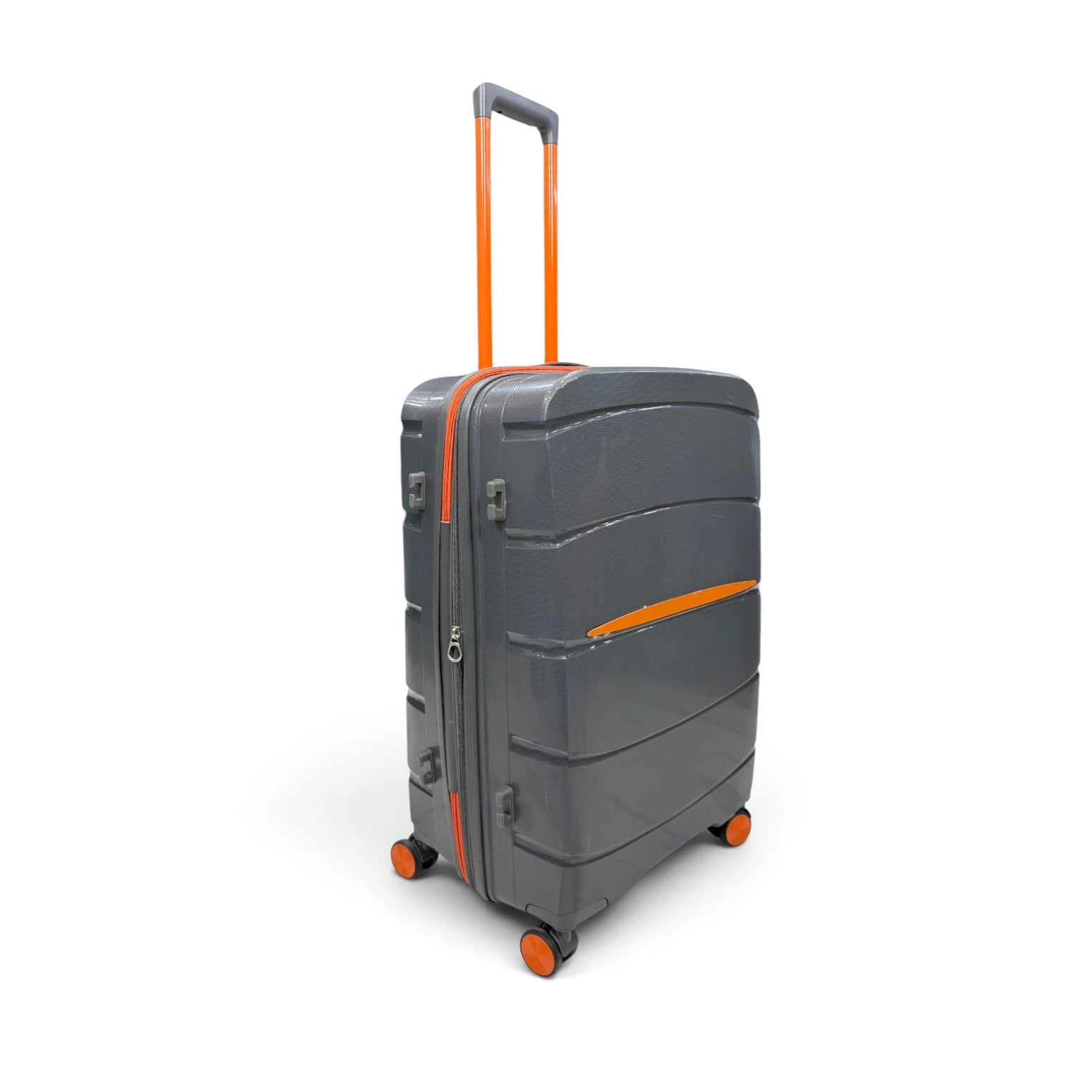 Airplane Elite Travel Bags – 3 Bags Set ( Gray * Orange ) 24 , 28 , 32 inch