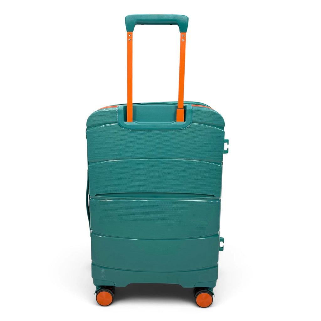 Airplane Elite Travel Bags – 3 Bags Set ( Green * Orange ) 24 , 28 , 32 inch