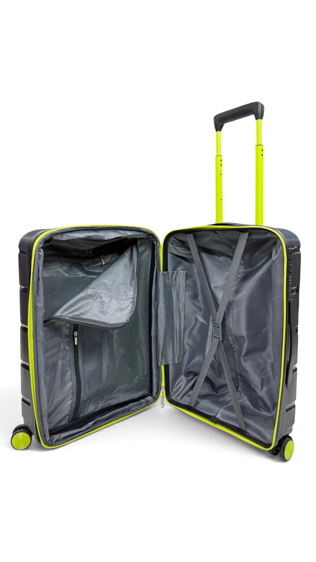 Airplane Elite Travel Bags – 3 Bags Set ( Black * Lemon ) 24 , 28 , 32 inch