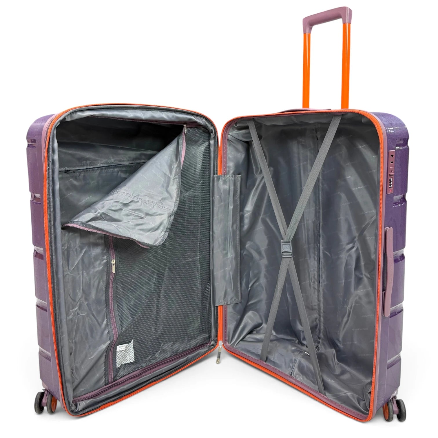 Airplane Elite Travel Bags – 3 Bags Set ( Mauve * Orange ) 24 , 28 , 32 inch