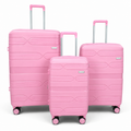 Airplane Elite Travel Bags – 3 Bags Set ( Pink ) 20 , 24, 28 inch