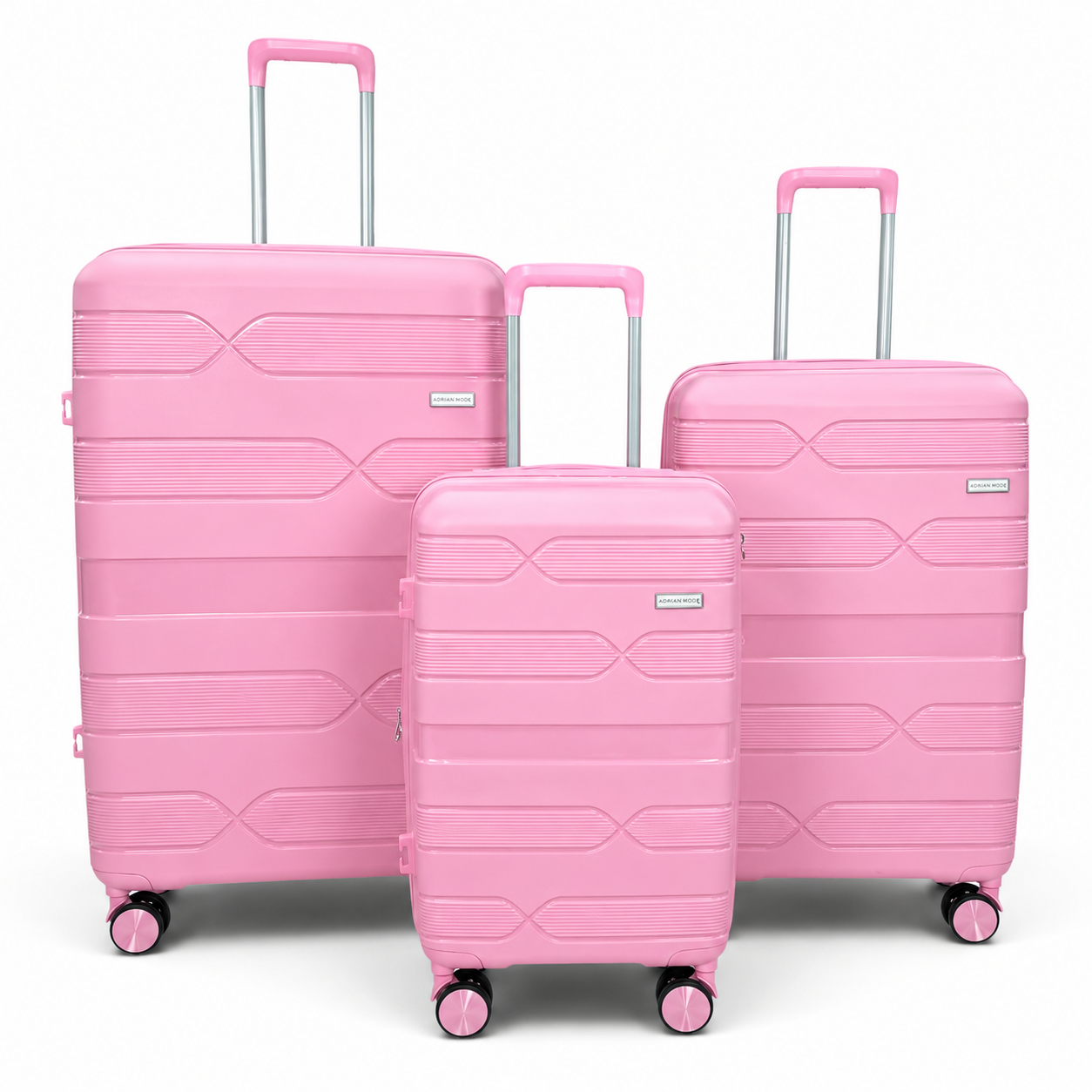 Airplane Elite Travel Bags – 3 Bags Set ( Pink ) 20 , 24, 28 inch