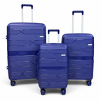 Airplane Elite Travel Bags – 3 Bags Set ( Blue ) 20 , 24, 28 inch
